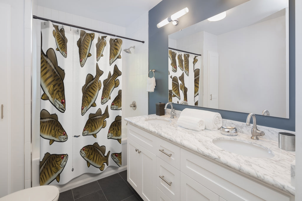Smallmouth Bass Shower Curtain