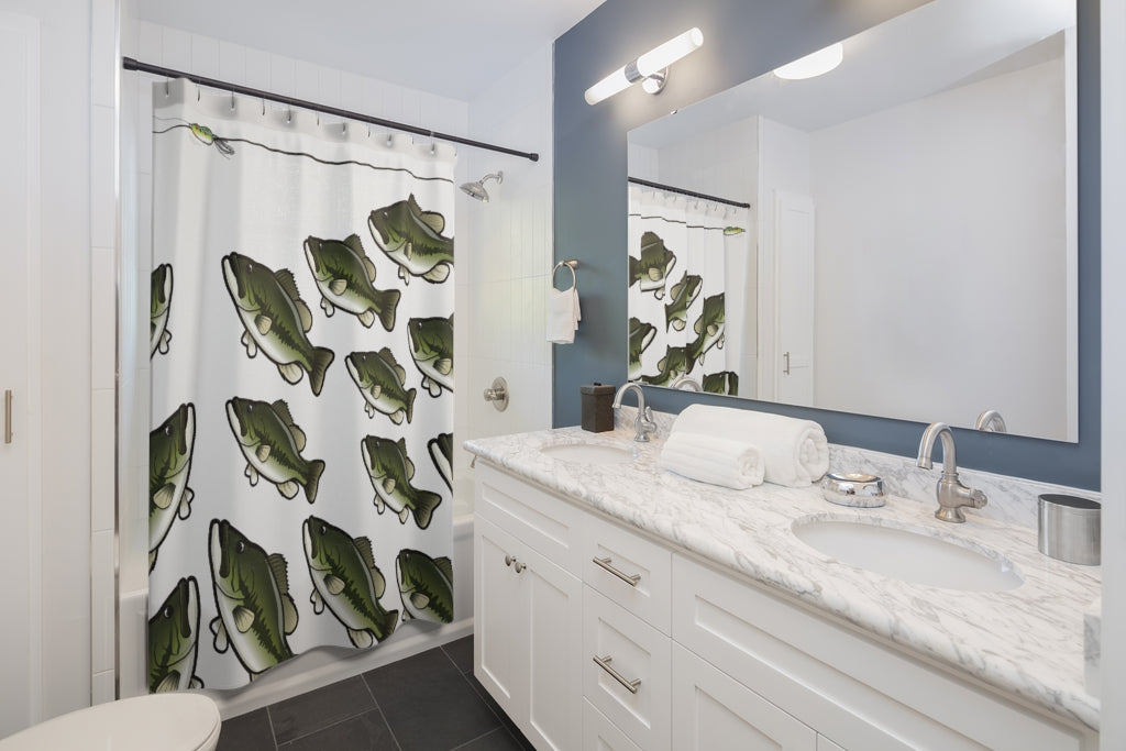 Largemouth Bass Shower Curtain