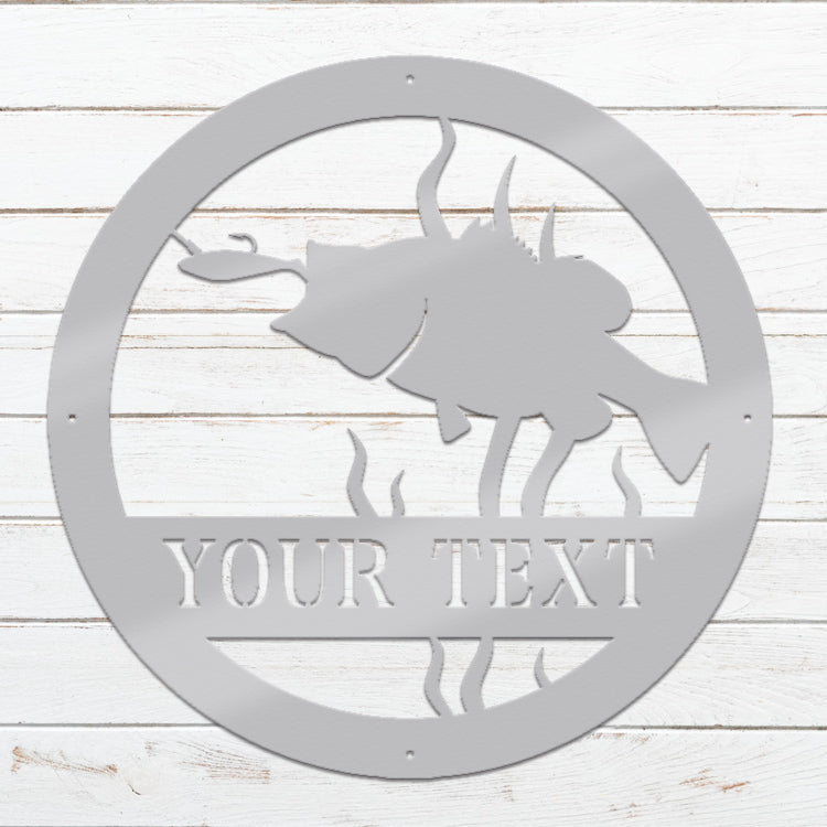 PERSONALIZED Metal Sign -Largemouth Bass