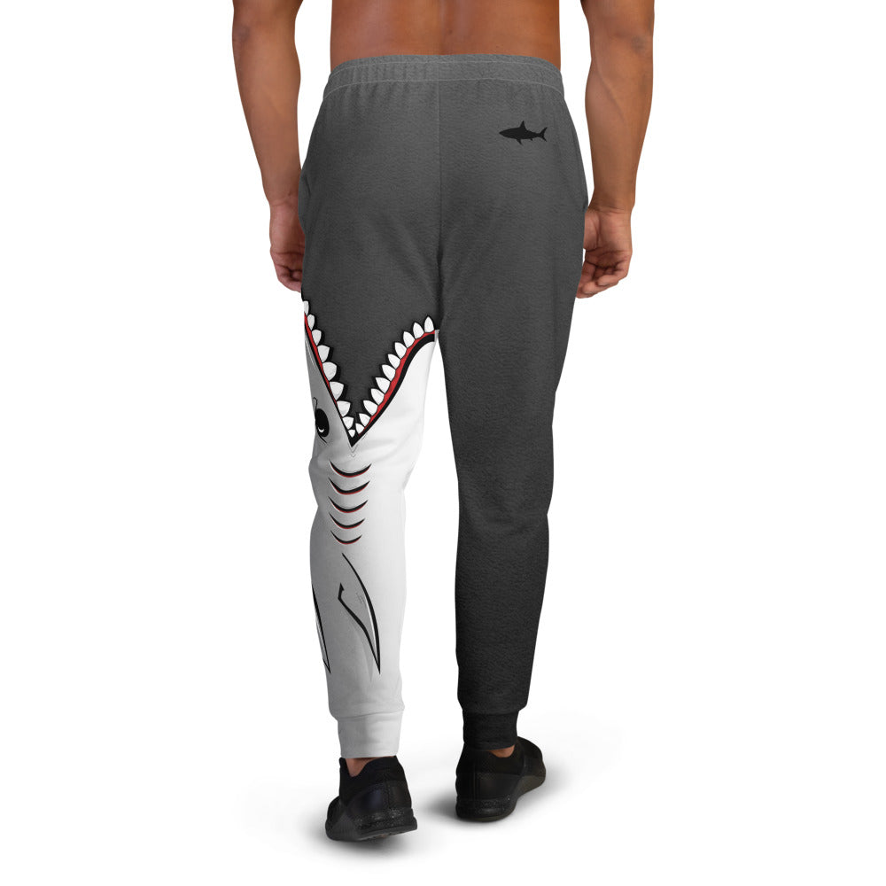 Shark Bite Men's Joggers -Grey