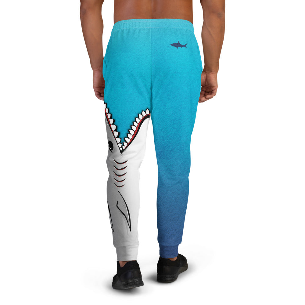 Shark Bite Men's Joggers -Blue
