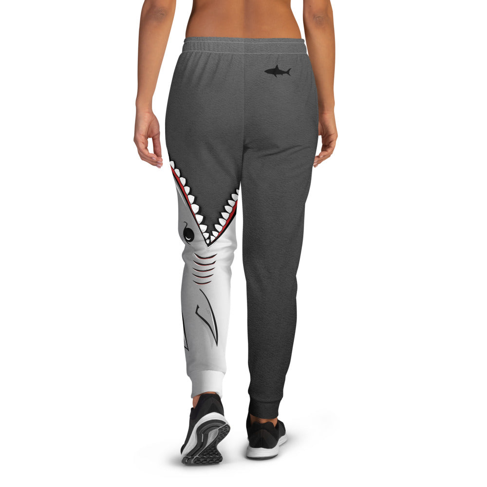 Shark Bite Women's Joggers -Grey