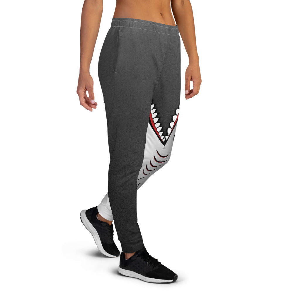 Shark Bite Women's Joggers -Grey