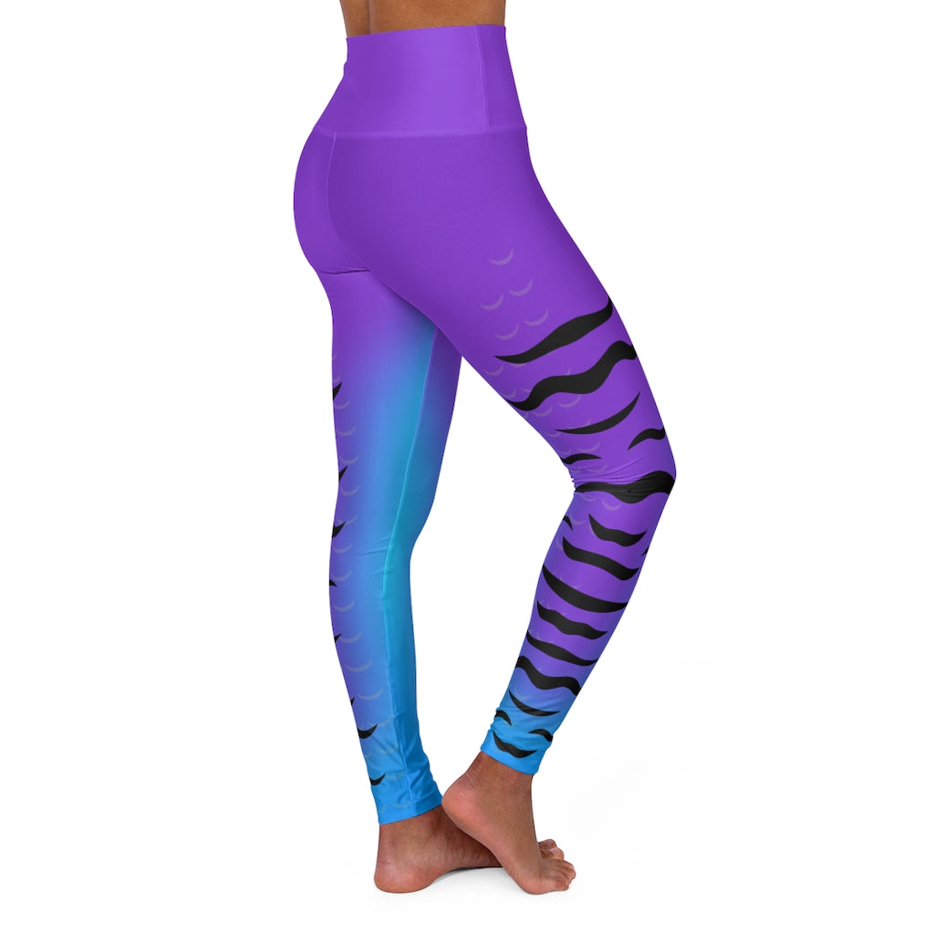 Firetiger Purple Women's Performance High-Waisted Yoga Leggings