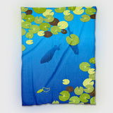 Bass Hunting in Pads Sherpa Plush Fleece Blanket