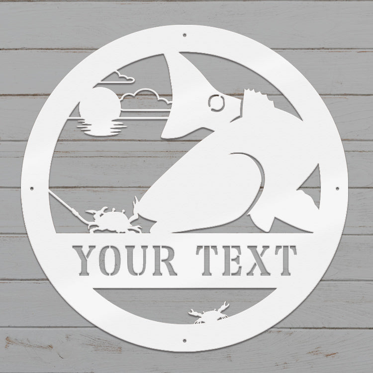 PERSONALIZED Metal Sign - Redfish
