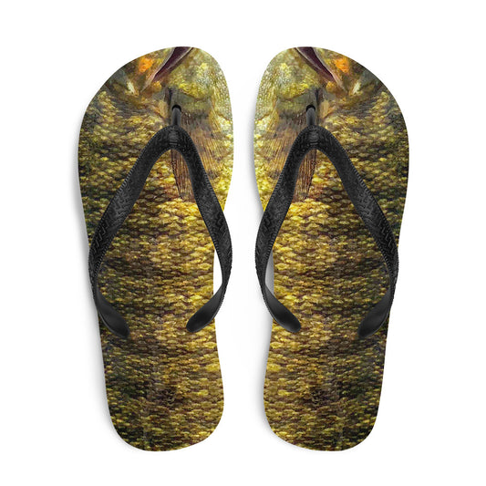 Real Smallmouth Bass Flip Flops