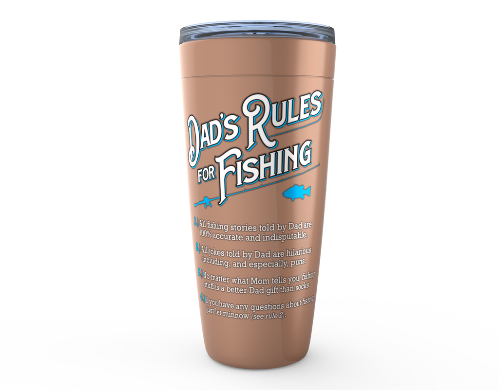 Dad's Rules Stainless Steel Tumbler -20oz