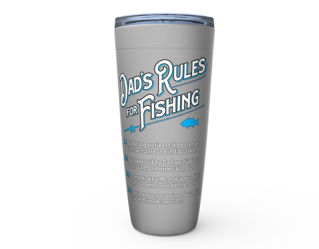 Dad's Rules Stainless Steel Tumbler -20oz