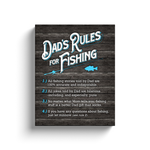 Dad's Rules Canvas Print